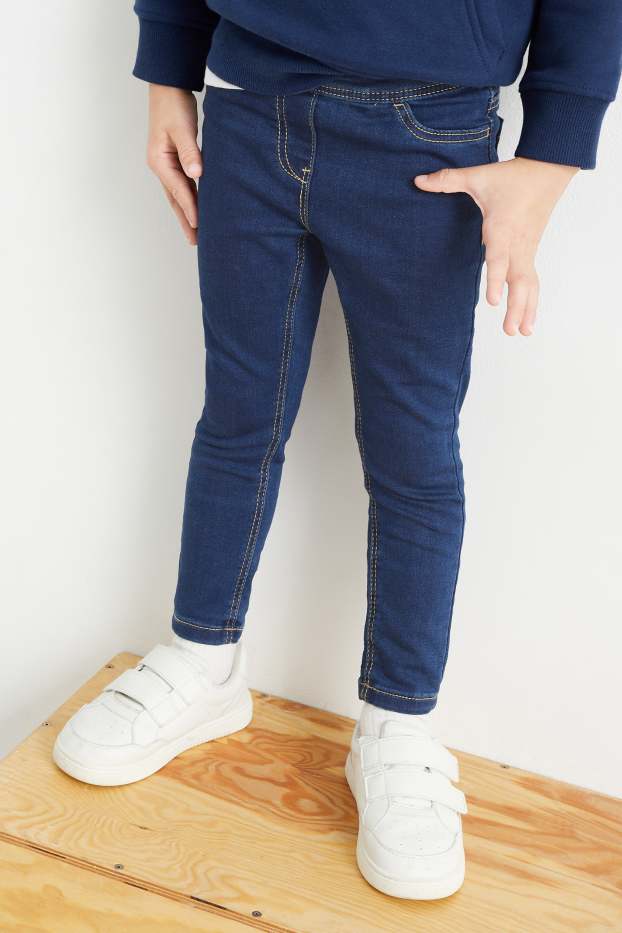 Kinderen: meisjes - Set van 2 - jegging - blauw / zwart