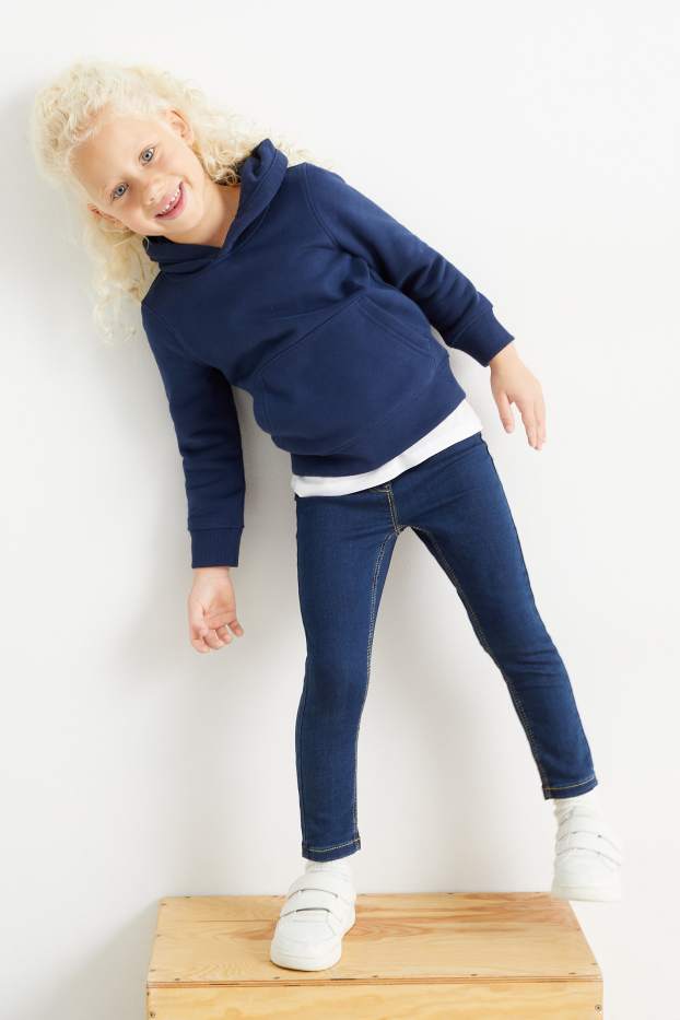 Kinderen: meisjes - Set van 2 - jegging - blauw / zwart