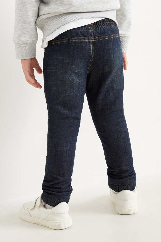 Children Boys - Slim jeans - thermal jeans - denim-dark blue