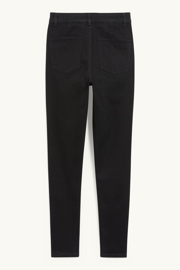 Mujer - Jegging jeans - high waist - negro