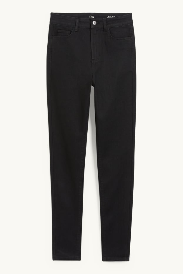 Mujer - Jegging jeans - high waist - negro