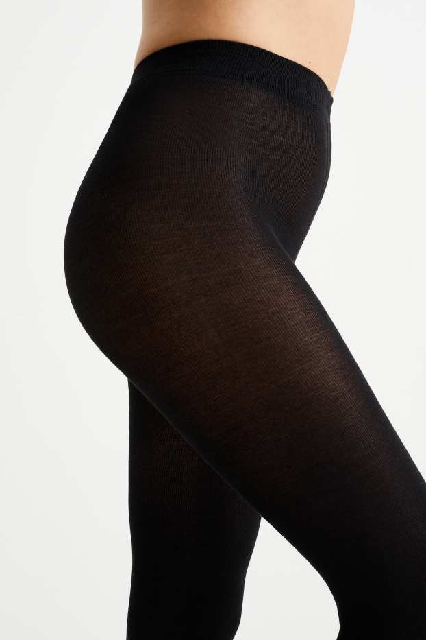 Women - Thermal tights - black