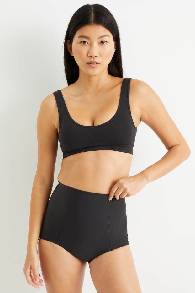 Damen - Shaping-Slip - LYCRA® - schwarz
