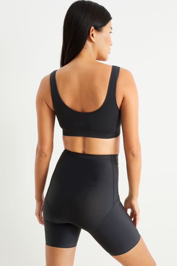 Donna - Brassière - imbottita - senza cuciture - nero