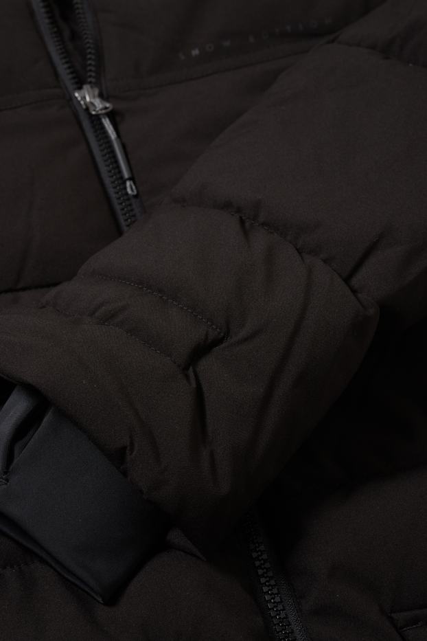 Kobiety - Kurtka narciarska z kapturem - czarny