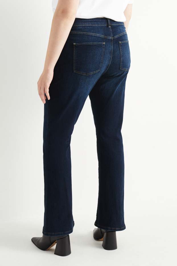 Femei - Bootcut jeans - talie medie - LYCRA® - denim-albastru