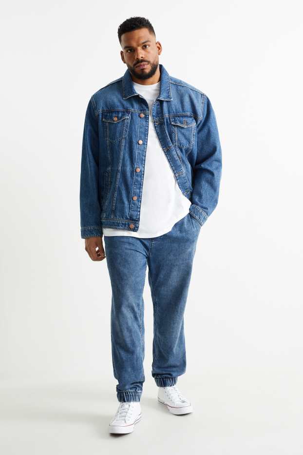 Men - Tapered jeans - Flex jog denim - LYCRA® - denim-dark blue