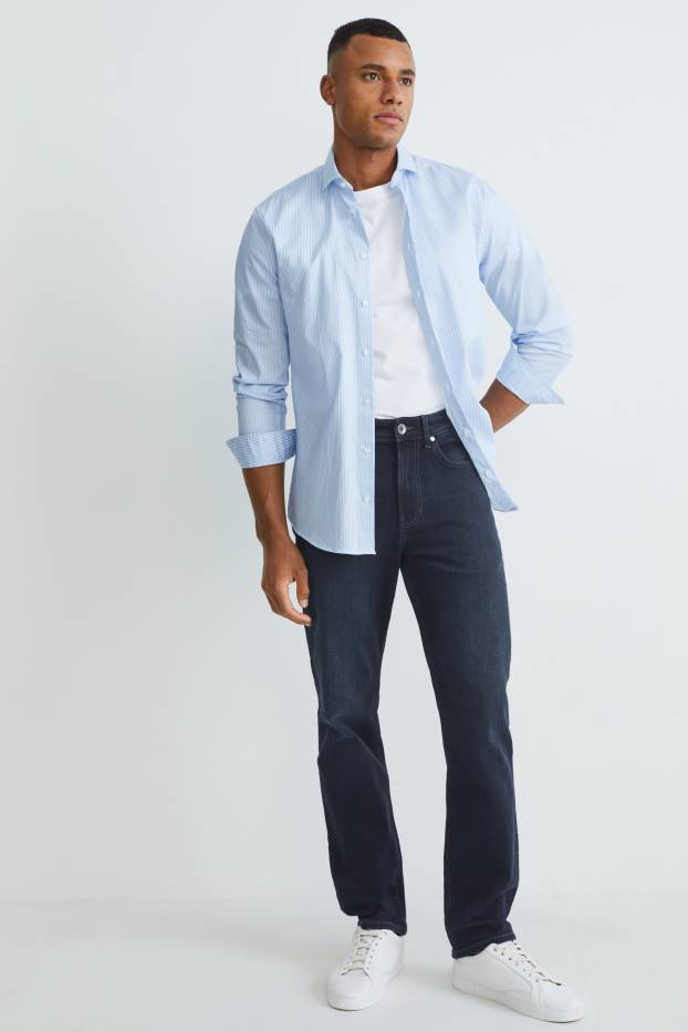 Uomo - Straight jeans - LYCRA® - jeans blu scuro