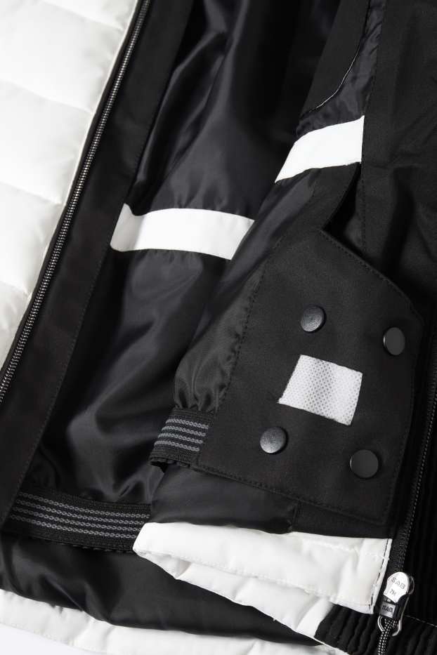 Dámské - Lyžařská bunda s kapucí - bílá