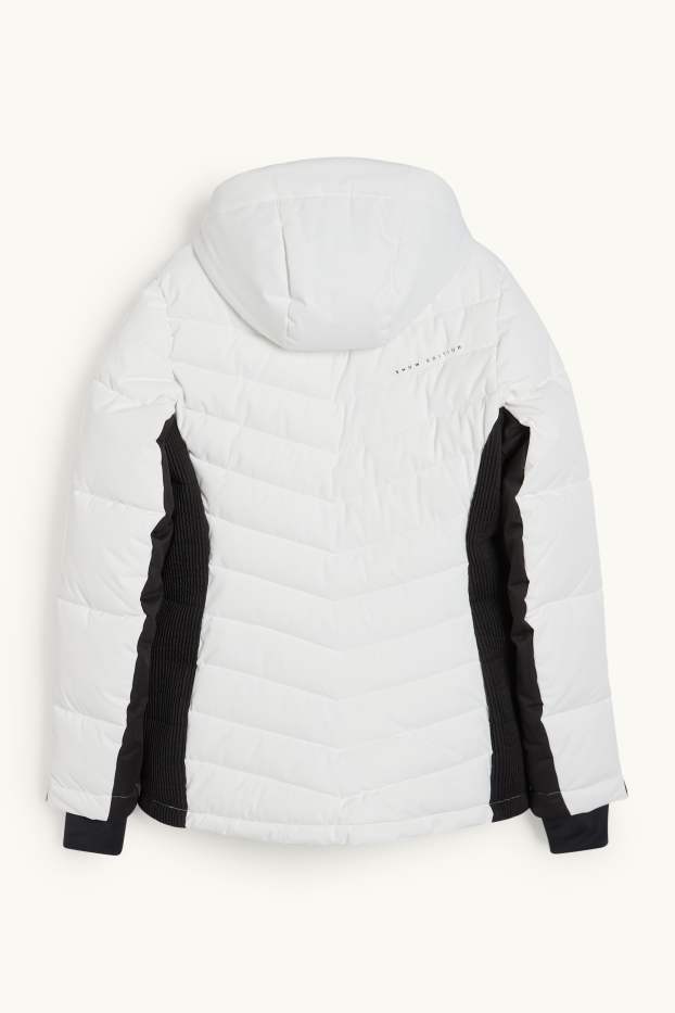 Dámské - Lyžařská bunda s kapucí - bílá