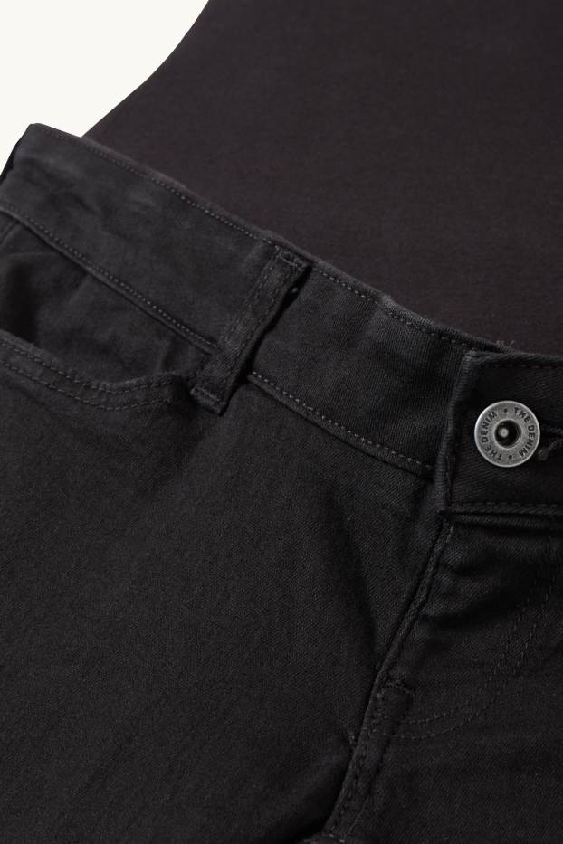 Damen - Umstandsjeans - Skinny Jeans - schwarz