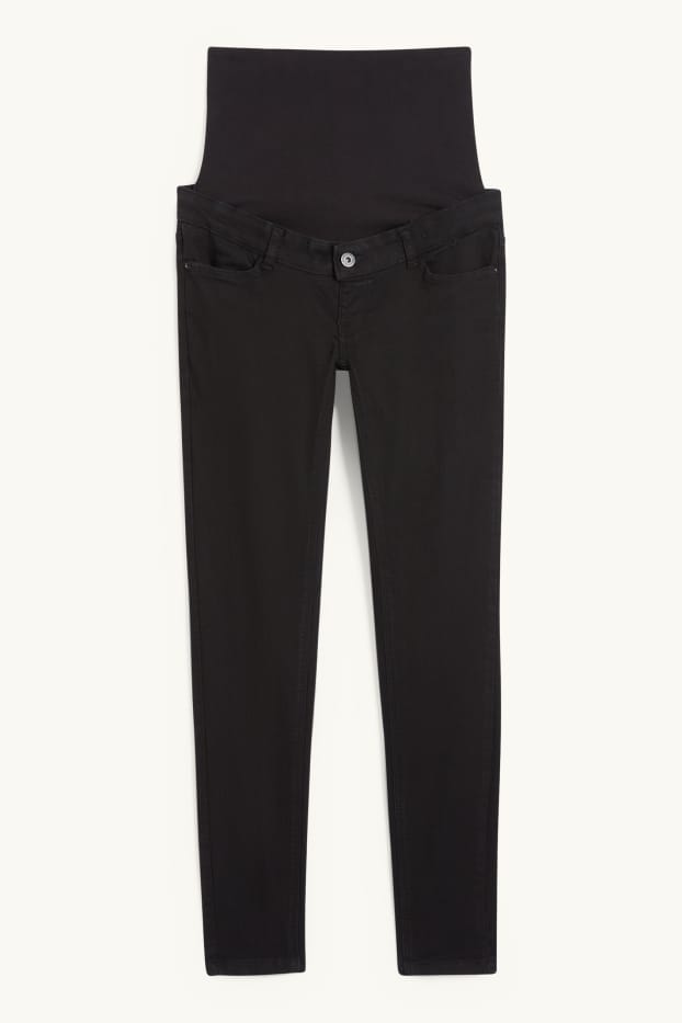 Damen - Umstandsjeans - Skinny Jeans - schwarz