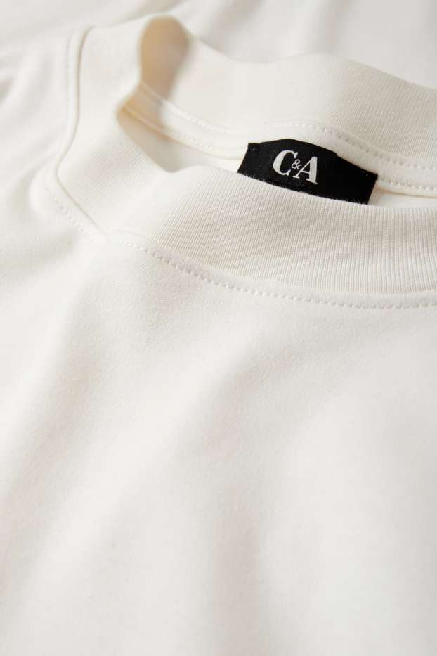 Femmes - T-shirt - blanc crème