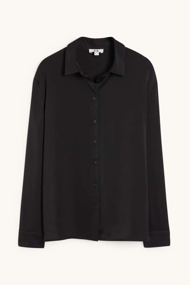 Dames - Business-blouse - zwart