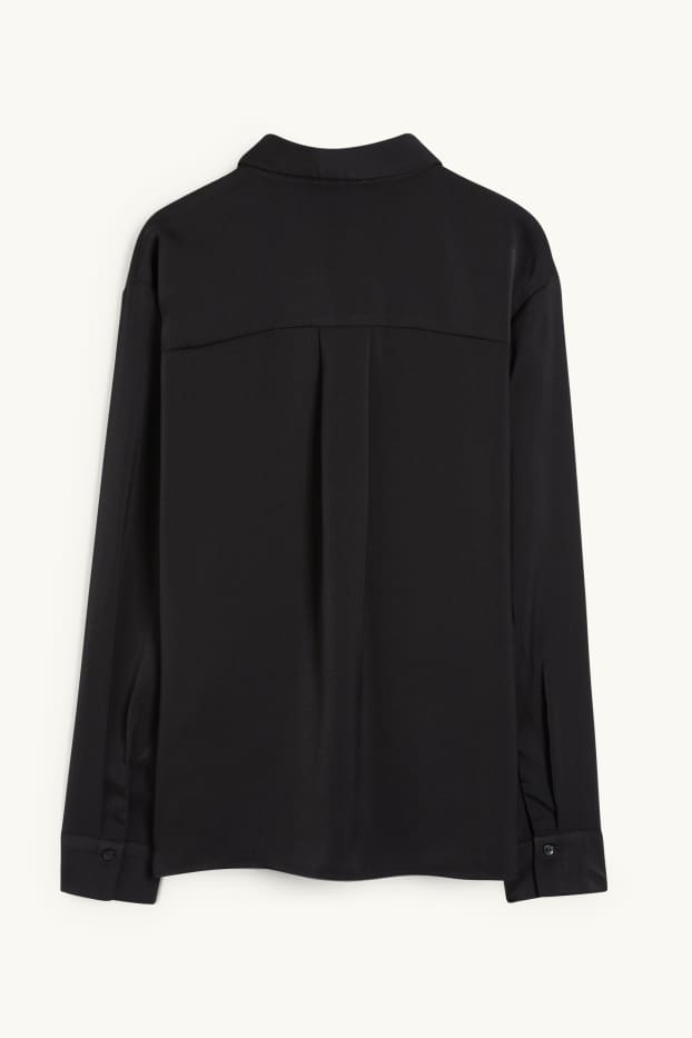 Dames - Business-blouse - zwart