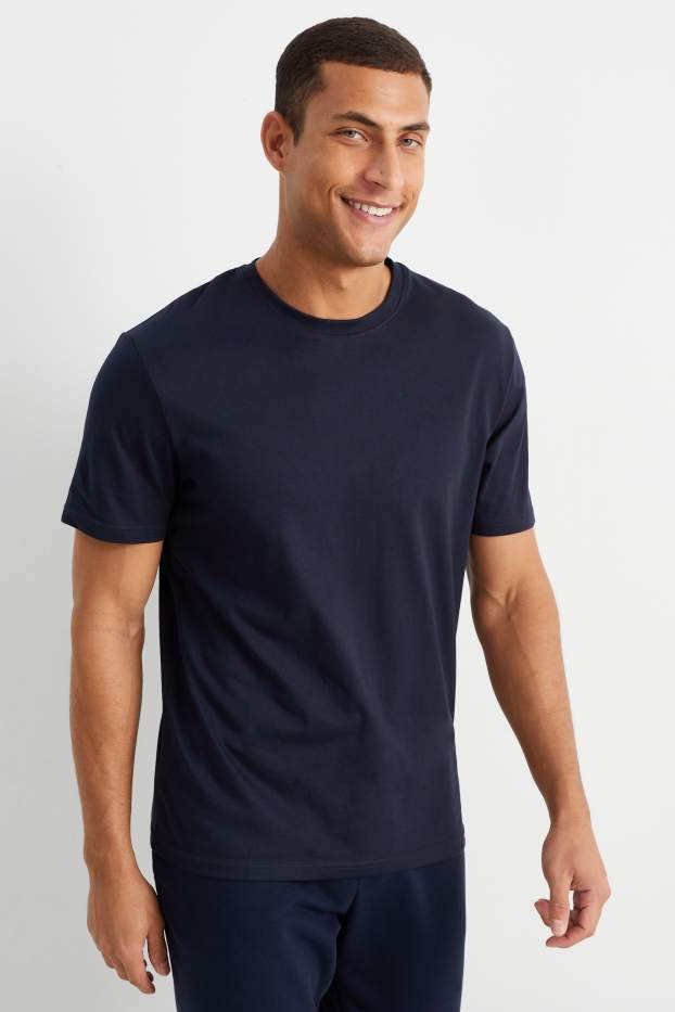 Bărbați - Tricou - regular fit - albastru închis