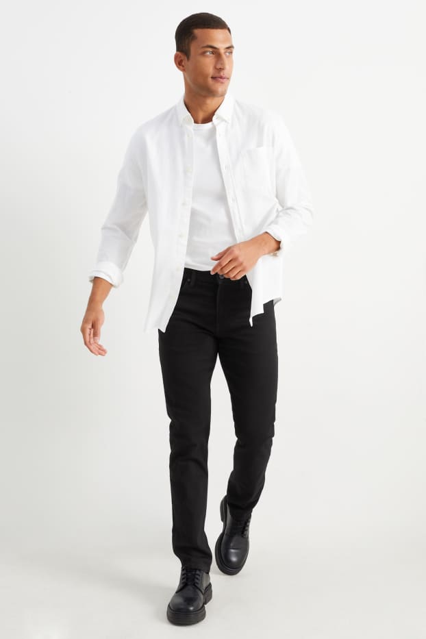 Pánské - Slim jeans - LYCRA® - černá