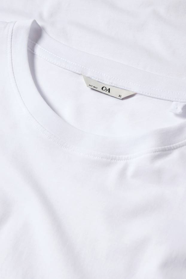 Uomo - T-shirt - regular fit - bianco