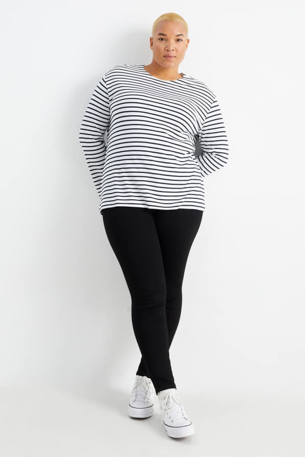 Donna - Jegging jeans - vita alta - nero