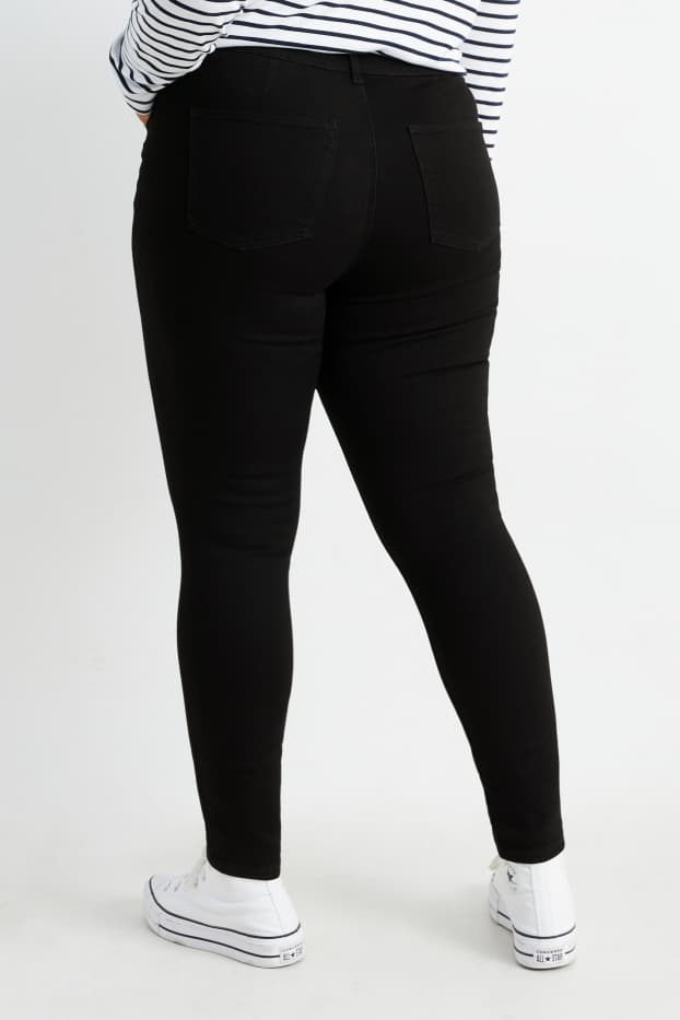 Donna - Jegging jeans - vita alta - nero