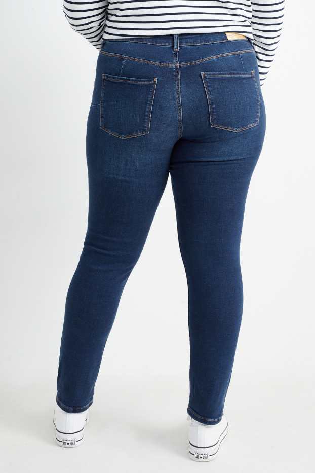 Damen - Slim Jeans - High Waist - Shaping-Jeans - LYCRA® - jeansblau