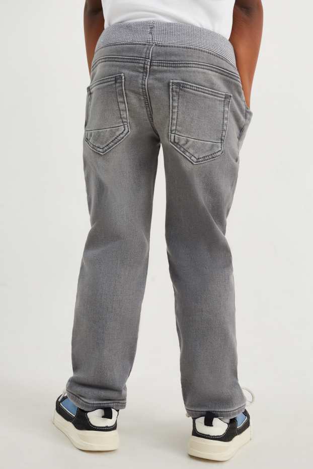 Copii - Băieți - Straight jeans - gri deschis