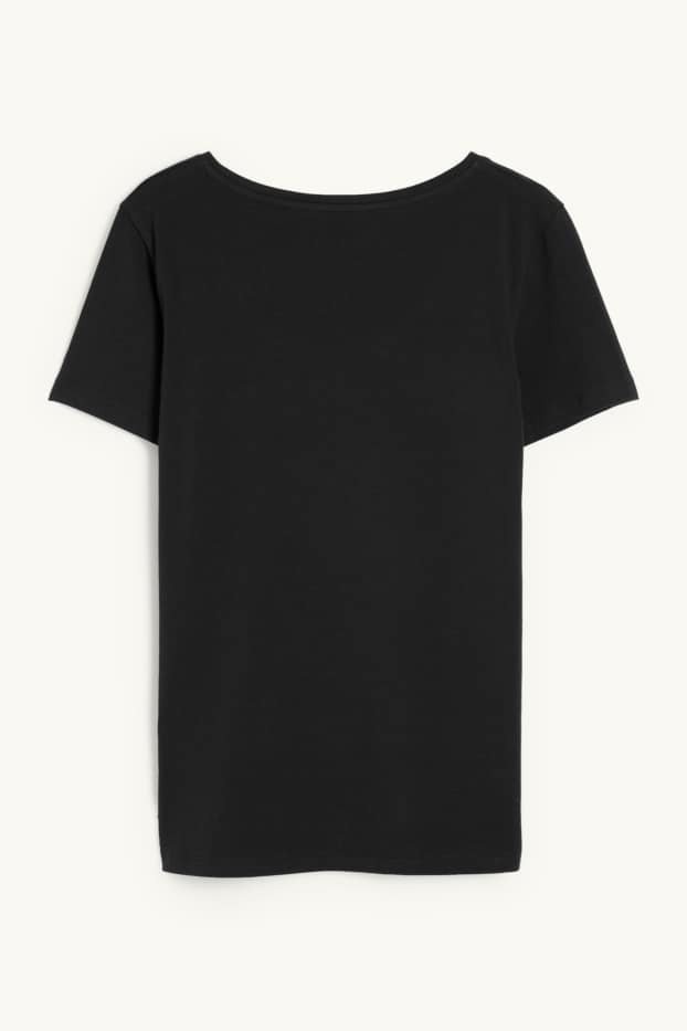 Damen - Basic-T-Shirt - schwarz