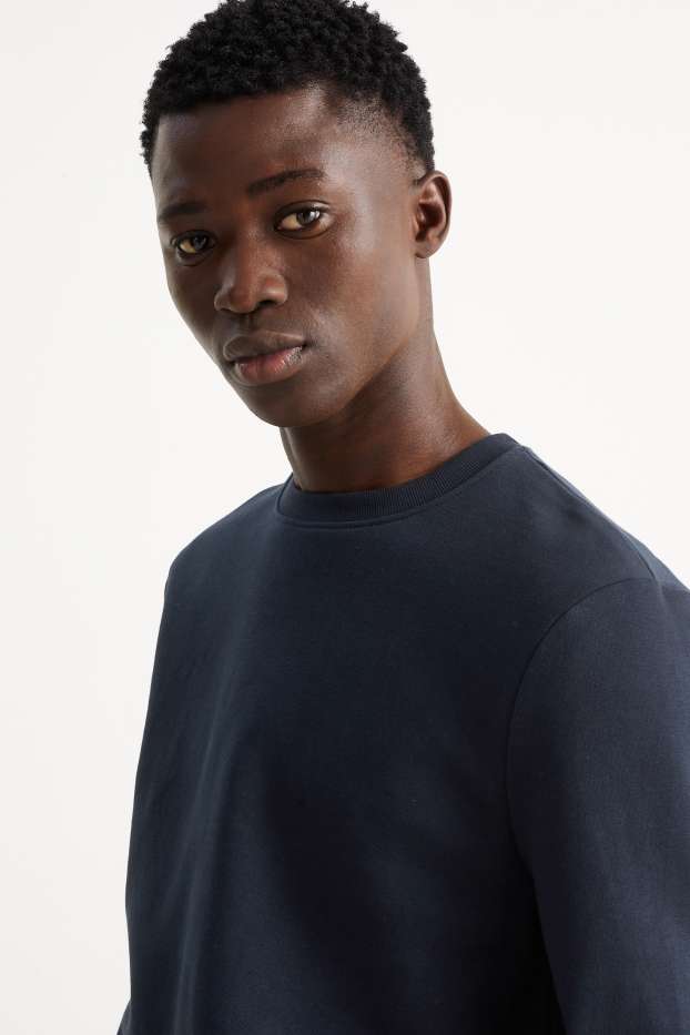 Pánské - Mikina - tmavomodrá