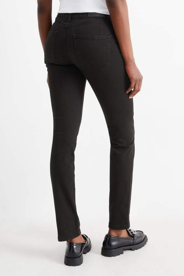 Femmes - Slim jean - mid waist - shaping jean - LYCRA® - noir