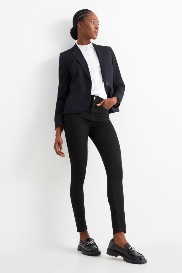 Mujer - Jegging jeans - high waist - negro