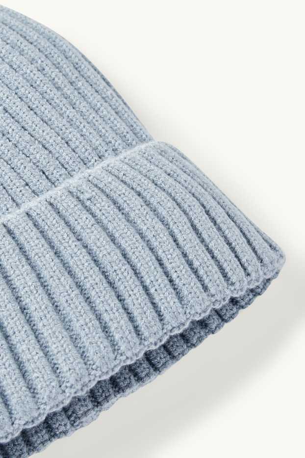 Enfants garçons - Bonnet de maille - bleu