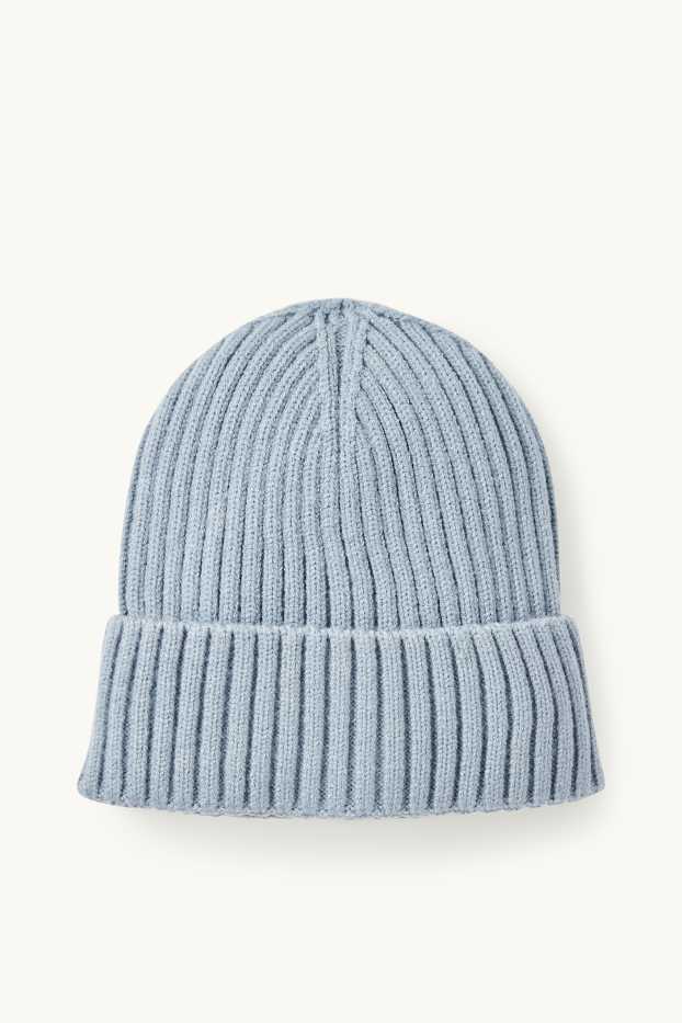 Enfants garçons - Bonnet de maille - bleu