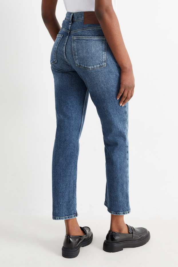 Femmes - Straight jean - high waist - LYCRA® - jean bleu