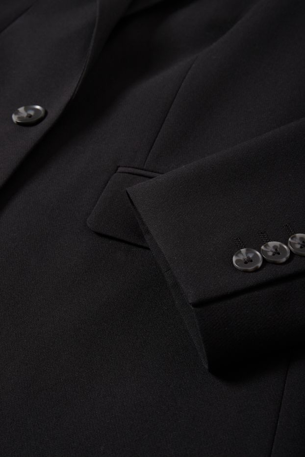 Kobiety - Długi żakiet oversized - czarny