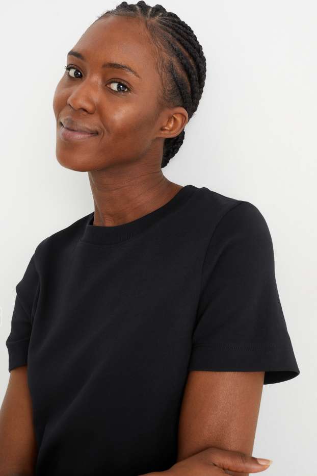 Femmes - T-shirt - noir