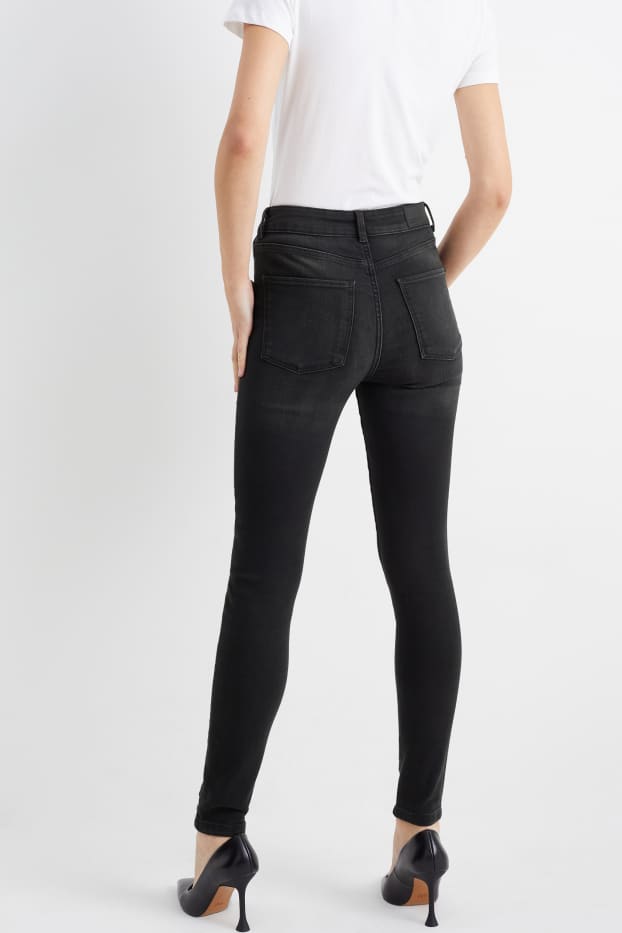 Damen - Skinny Jeans - High Waist - LYCRA® - jeansgrau