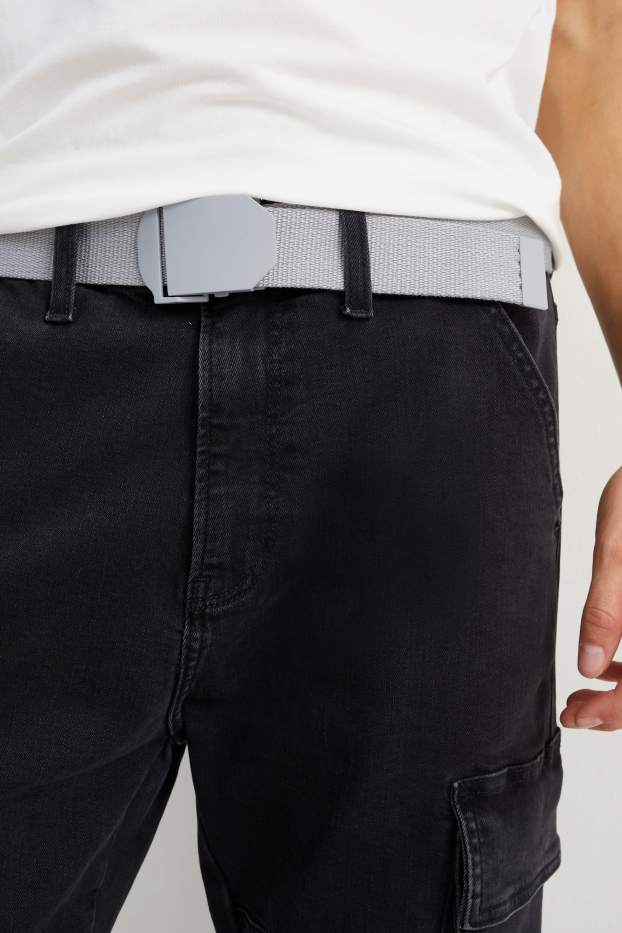 Hommes - Ceinture - gris