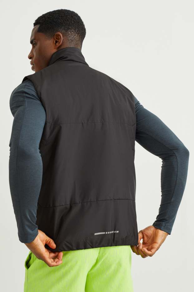 Heren - Sportvest - waterafstotend - zwart