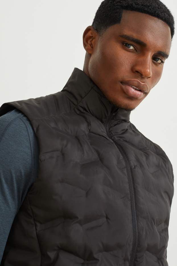 Heren - Sportvest - waterafstotend - zwart