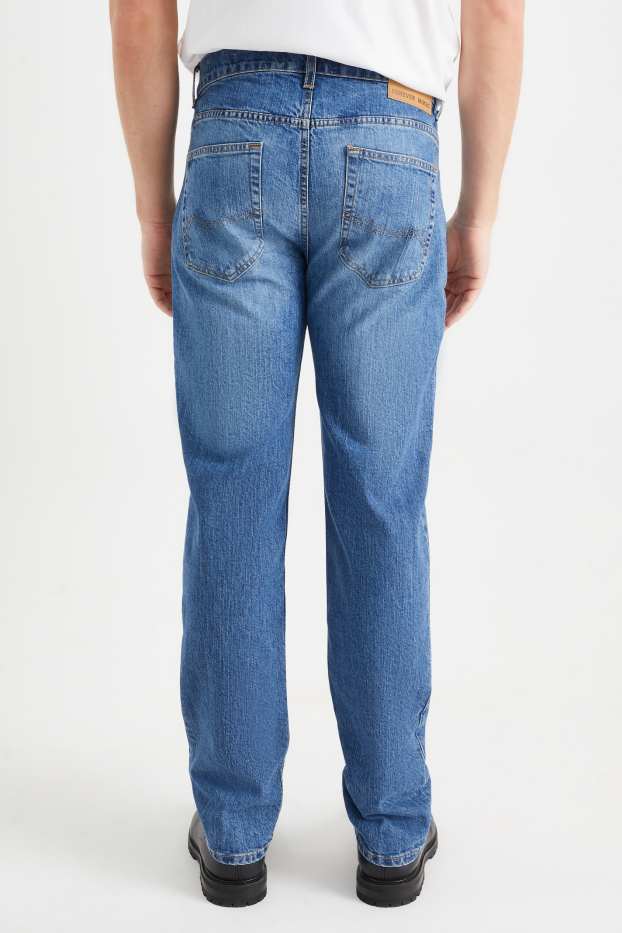 Hommes - Straight jean - jean bleu