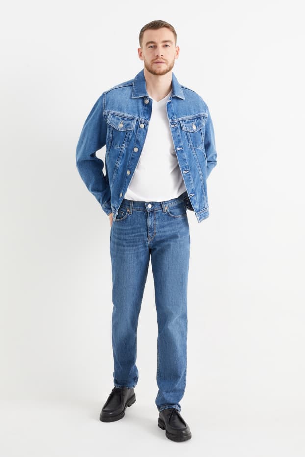 Hommes - Straight jean - jean bleu