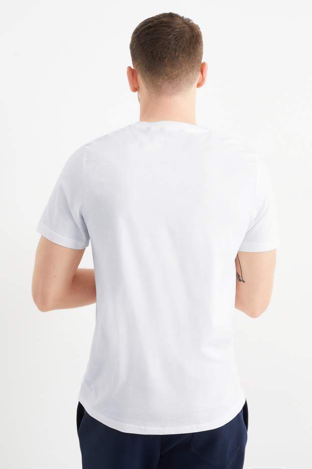 Heren - T-shirt - regular fit  - wit