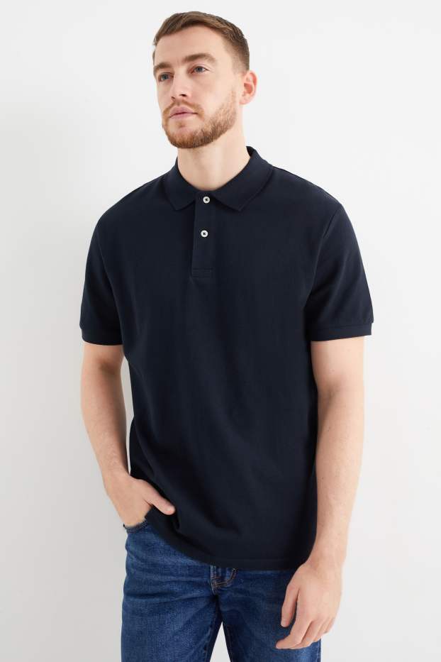 Hommes - Polo - bleu foncé