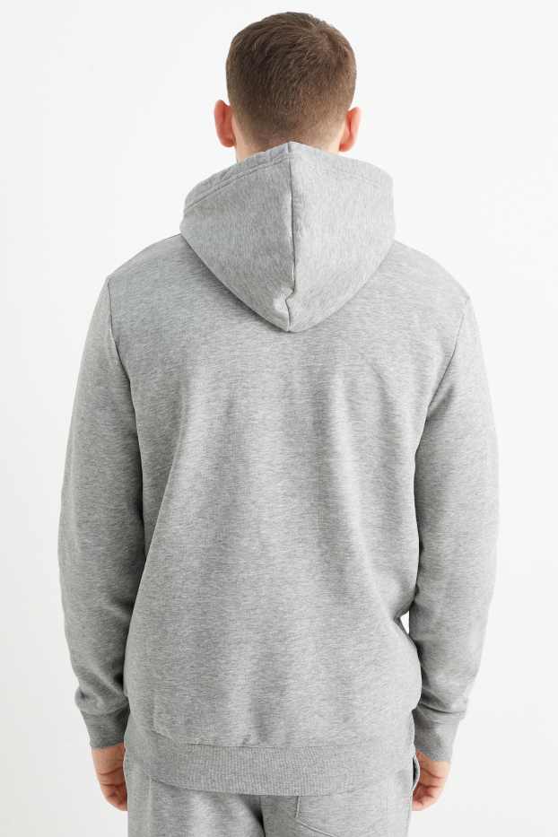 Herren - Hoodie - grau-melange