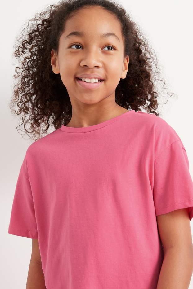 Kinder Mädchen - Kurzarmshirt - pink
