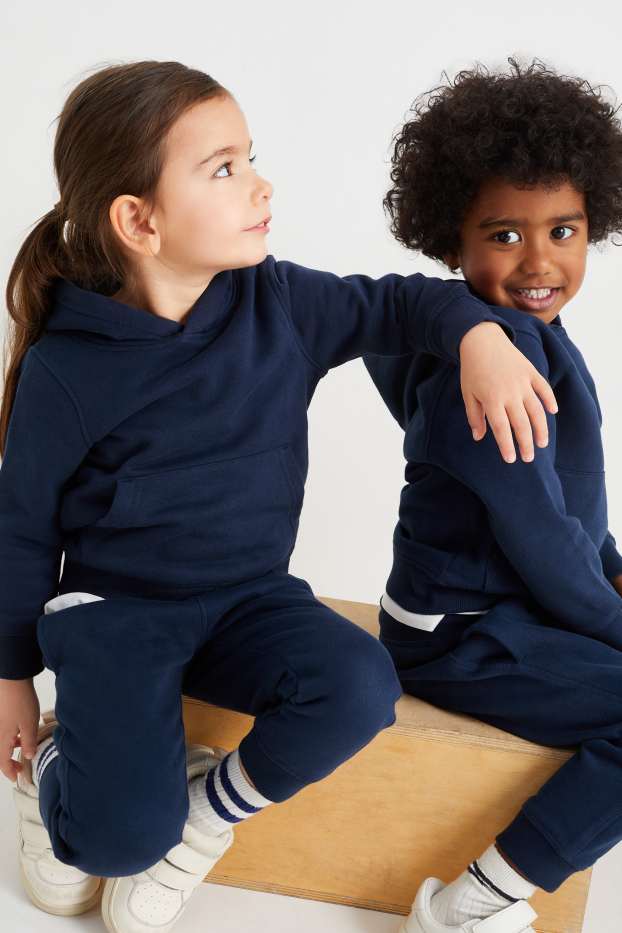 Enfants garçons - Sweat à capuche - genderneutral - bleu foncé