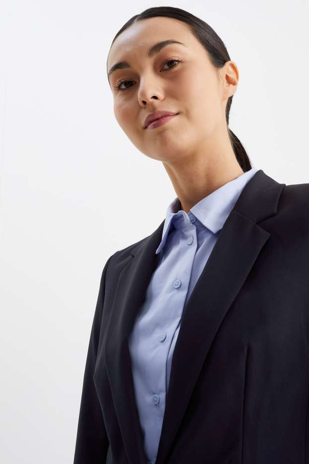 Damen - Business-Blazer - tailliert - Mix & Match  - dunkelblau