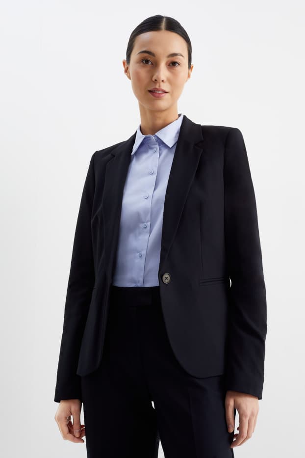 Damen - Business-Blazer - tailliert - Mix & Match  - dunkelblau