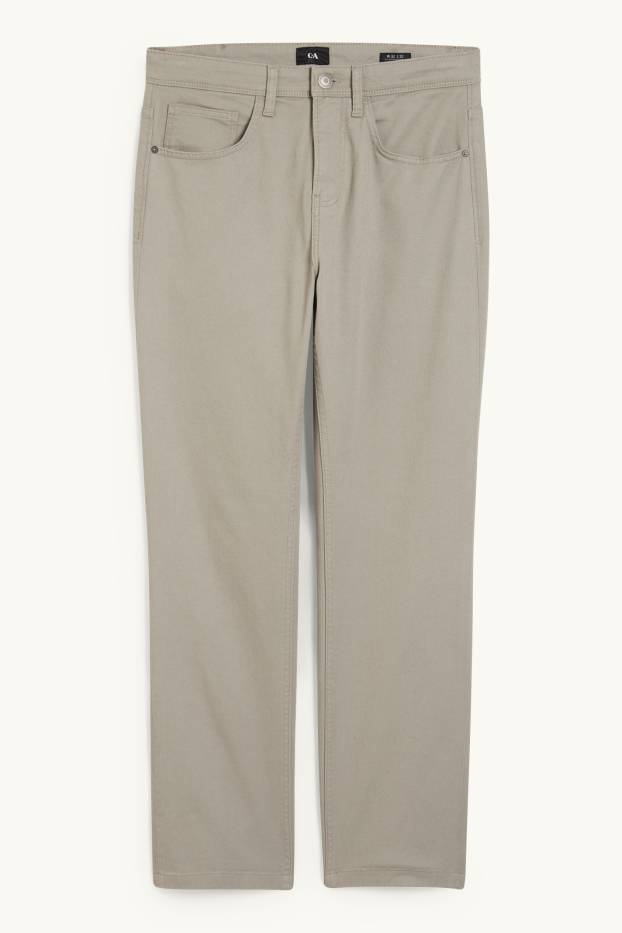 Herren - Hose - Regular Fit - hellgrau-melange