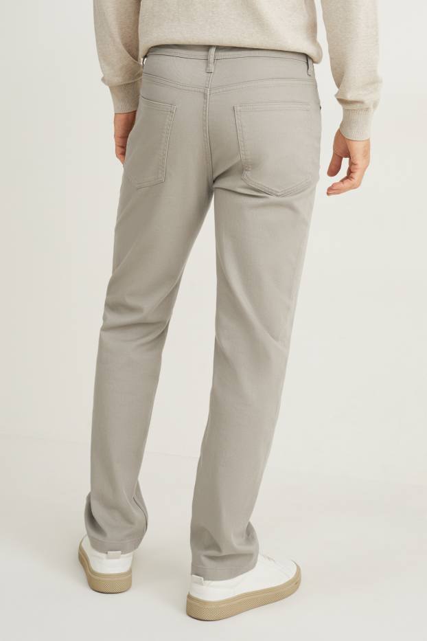 Herren - Hose - Regular Fit - hellgrau-melange